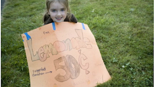 Little Girl's Lemonade Stand Closed For Operating Without A License